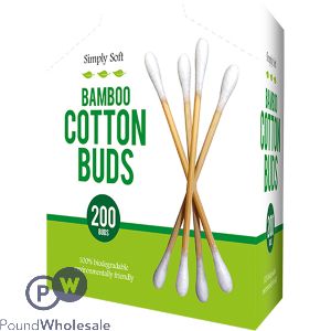 Simply Soft Bamboo Cotton Buds 200 Pack