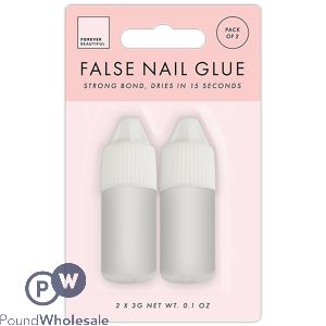 Forever Beautiful False Nail Glue 3g 2 Pack