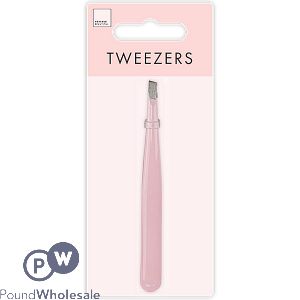 Forever Beautiful Pink Tweezers 9.5cm X 1cm