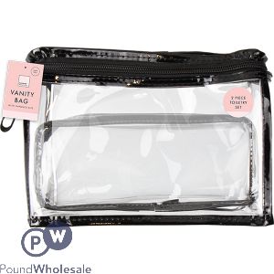 Forever Beautiful Pvc Vanity Bag Set 2pc