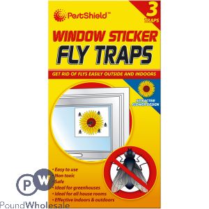 Window Sticker Fly Traps 3pk