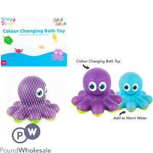 First Steps Colour Changing Octopus Bath Toy