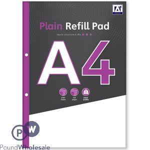 A4 Plain Refill Pad 56gsm 120 Pages
