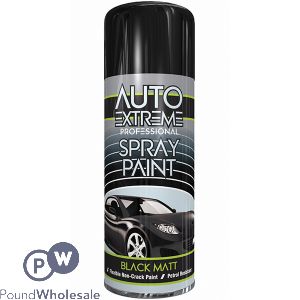 Auto Extreme Professional Black Matt Spray Paint 400ml