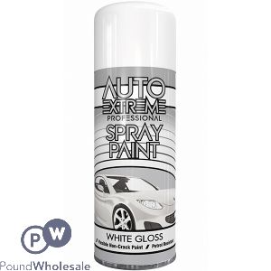 Auto Extreme Professional White Gloss Spray Paint 400ml