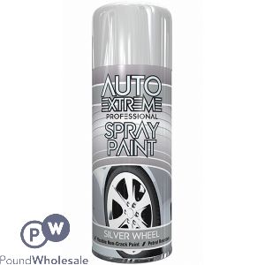 Auto Extreme Professional Silver Wheel Spray Paint 400ml