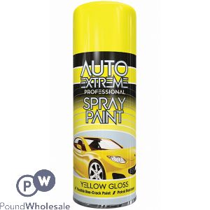 Auto Extreme Professional Yellow Gloss Spray Paint 400ml