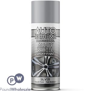 Auto Extreme Professional Silver Alloy Wheel Spray Paint 400ml