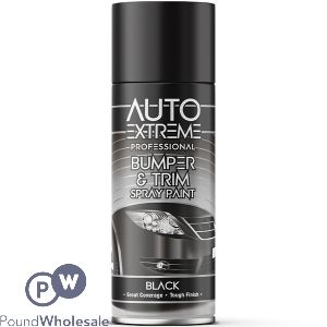 Auto Extreme Professional Black Bumper & Trim Spray Paint 400ml