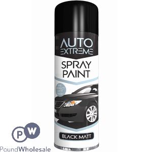 Auto Extreme Automotive Black Matt Spray Paint 250ml