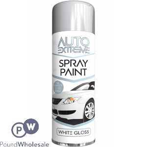 Auto Extreme Automotive White Gloss Spray Paint 250ml