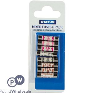 Status Mixed Fuses 8 Pack