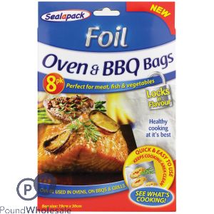 Sealapack Foil Oven & Bbq Bags 6 Pack