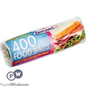 Sealapack Food Bags Roll 18cm X 20cm 400 Pack