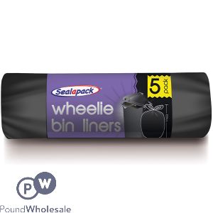 Sealapack Wheelie Bin Liners 5 Pack