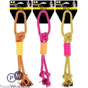 Smart Choice Double Knot Rope Tug Dog Toy 48cm Assorted Colours
