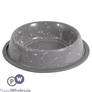 Smart Choice Speckled Stainless Steel Pet Bowl 400ml