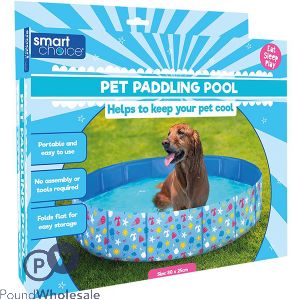 Smart Choice Summer Foldable Pet Paddling Pool 80cm X 25cm