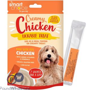 Smart Choice Creamy Chicken Lick Dog Treat 7 Pack 84g