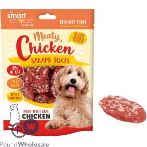 Smart Choice Meaty Chicken Salami Slice Dog Treats 18 Pack 120g