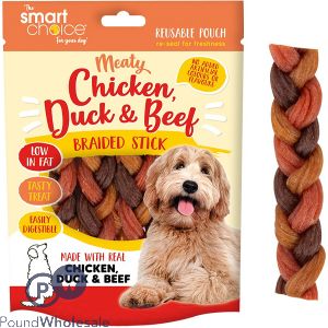 Smart Choice Meaty Trio Braided Dog Treat 4 Pack 120g