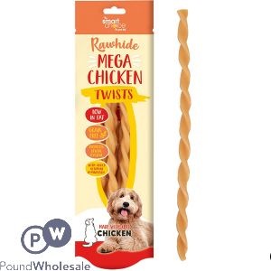 Smart Choice Rawhide Mega Chicken Twist Dog Treats 6 Pack 144g