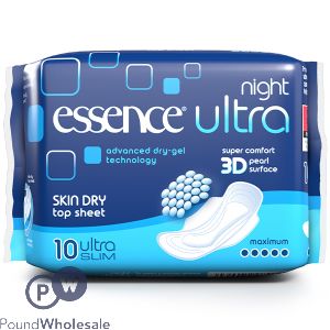 Essence Ultra Slim Night Sanitary Pads 10 Pack