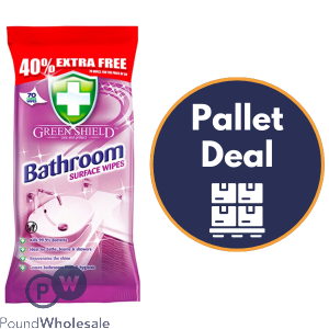 Greenshield Bathroom Surface Wipes 70 Sheets Pallet Deal