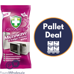 Greenshield Microwave & Fridge/freezer Wipes 50 Sheets Pallet Deal