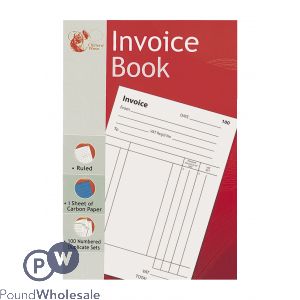 Chiltern Wove Duplicate Invoice Book 100 Pages