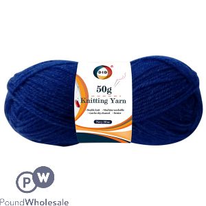 DID Navy Blue Knitting Yarn 50g