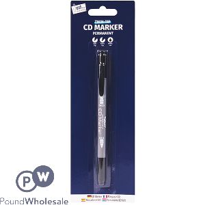 Just Stationery Twin Tip Black Permanent Cd Marker