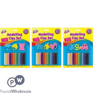 Artbox Modelling Clay Set 15pc Assorted