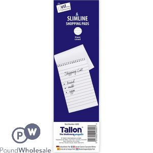 Just Stationery Slimline Shopping Pads 6 Pack