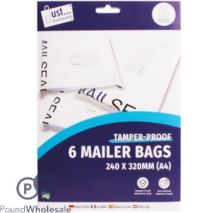 Ee Mailer Bags Meduim Pack/6