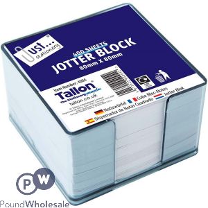 Just Stationery 400 Sheet Jotter Block 