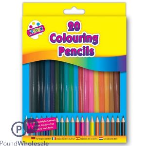 20 Full Sized Coloured Pencils
