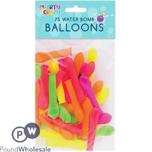 Party Crazy Neon Water Bombs 75 Pack