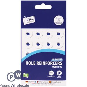 Just Stationery Page Hole Reinforcers 500+