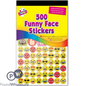 Artbox Emoji Face Stickers 500 Pack