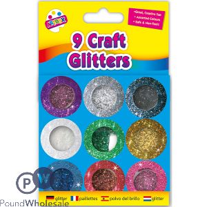 Artbox Metallic Colour Glitter Pots 16G 9 Pack