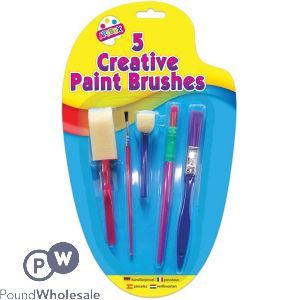 Kids Create Creative Paint Brush Set 5pc