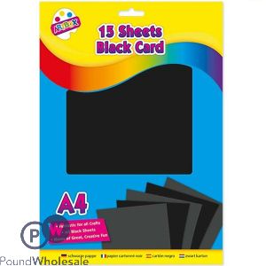 Artbox A4 Black Activity Card 15 Sheets