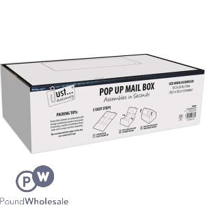 Just Stationery Pop Up Mailing Boxes World 47.5 X 25.8 X 15cm