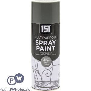 151 Multipurpose Spray Paint Grey Primer 400ml