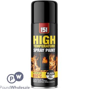 151 Black Matt High Temperature Spray Paint 400ml