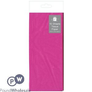 Giftmaker Pink Tissue Paper 10 Sheets 50cm X 70cm