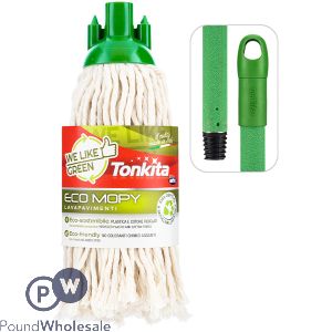 Tonkita Green Eco Cotton Mop & Handle