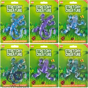 Hoot Stretchy Creature Lizard & Frog Toy Assorted