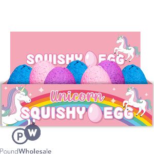 Hoot Squishy Unicorn Egg CDU Assorted